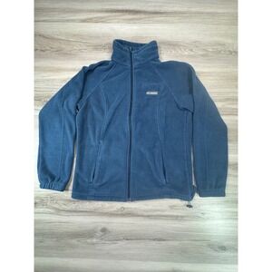 Columbia Sportswear Fleece Jacket Full Zip Blue Women's Size L